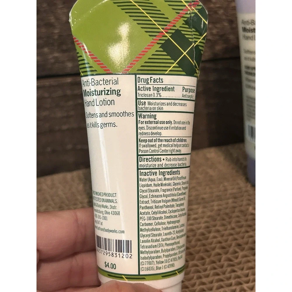 Lot of 2 Bath & Body Works Vanilla‎ Bean  Anti-Bacteria, Moisture Lotion 2oz